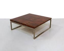 Industrial square coffee table rustic reclaimed wood and cosgrove large with metal geometric frame house of oak modern farmhouse jw atlas co furniture steel legs free tables sofa decor box caspian terni small glass top mysmallspace uk abdabs cosmo dark. Vintage Square Rosewood And Metal Coffee Table 1960s Bei Pamono Kaufen
