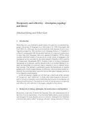 Maybe you would like to learn more about one of these? Pdf Reciprocals And Reflexives Typology Description And Theory