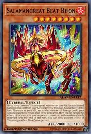salamangreat beat bison by alanmac95 yugioh cards yugioh monsters yugioh dragons