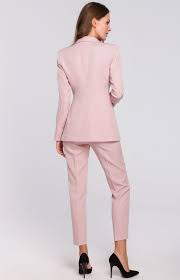 Https Www Idresstocode Com Tailleur Pantalon Rose Xml 359 415 3229 Html Fashion Peplum Dress Dresses
