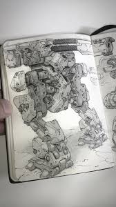 Michal Kus Dsc 0483 Jpg 1920 3415 Sketch Book Robot Art Cyberpunk Art