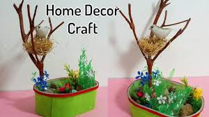 Beautiful Diy Home Decoration From Waste Materials Birds Nest Home Dec Recycle Crafts Diy Craft From Waste Material Recycled Home Decor