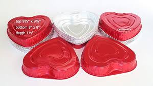 Heart Shaped Foil Bake Pan 10 Pack Review Baking Pans Baking Cake Pans