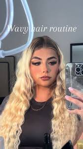 My WAVY hair routine for my extensions & the miracle spray completely takes  away any frizz & adds shine ✨ @Beauty Works 🤍 #wavyhairroutine  #wavyhairtutorial #tapeextensions #shinyhairproducts