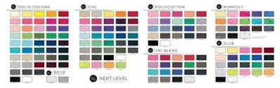 67 Particular Next Level Color Chart