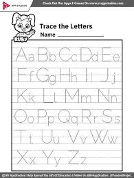 Need free printable tracing letters worksheets for your preschooler/kindergarten child? Alphabet Letter Tracing On Primary Writing Lines Alphabet Tracing Worksheets Tracing Worksheets Preschool Capital Letters Worksheet