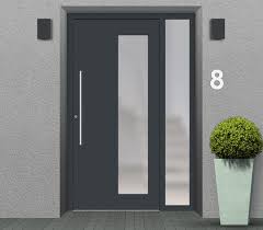 Haustüren mit integriertem briefkasten und einer klingelanlage, viel glas für viel licht. Haustur Mit Seitenteil Rechts Links Online Konfigurieren