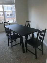 Shop with afterpay on eligible items. Barely Used Black Ikea Table Chairs Ryggestad Excellent Conditions 24052227376 Ebay