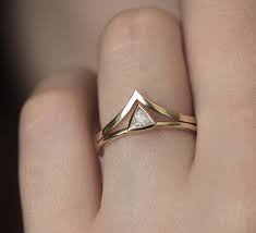Maybe you would like to learn more about one of these? Gold Solitaire Diamond Ring With V Band Simple Engagement Etsy