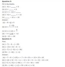 Ncert Solutions For Class 6 Maths Chapter 6 Integers Exercise 6 3 Ncertsolutionsforclass6maths Class6mathsncertsolution Class 6 Maths Math Integers Integers