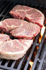 Rub a generous amount of salt on both sides of the steaks. How To Grill A Ribeye Steak Easy Juicy Steaks Seeking Good Eats