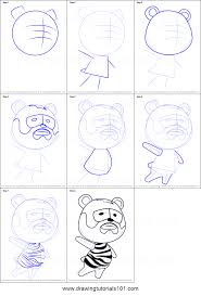 How To Draw Barold From Animal Crossing Printable Drawing Sheet By Drawingtutorials101 Com Animal Crossing Drawing Sheet Drawings