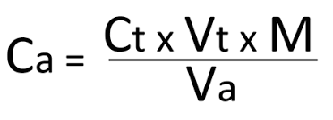 Use the molarity calculator to calculate the mass, volume or concentration required to prepare a solution of compound of known molecular weight. Titration