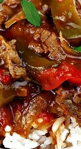 Tasty Slow Cooker Pepper Steak Recipe Pepper Steak Homemade Beef Stew Recipes Round Steak Recipes