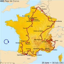 The route is less hilly than in recent years, and notably than the 2020 event that included multiple stages. 1961 Tour De France Wikipedia