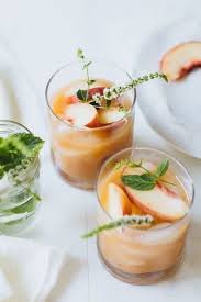 5 Minute White Peach Margaritas Drink Photography