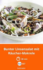 Bunter Linsensalat Mit Raucher Makrele Rezept Geraucherte Makrele Linsensalat Makrele