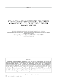 To cook in an oven using heat and without extra fat, oil or liquid. Pdf Evaluation Of Some Sensory Properties And Cooking Loss Of Different Burger Formulations