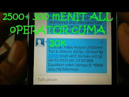 Bila anda mengirimkan sms pada malam hari, maka secara otomatis anda telah terdaftar ke paket nelpon simpati loop malam. Cara Aktifkan Paket Nelpon Telkomsel 2500 300 Menit All Operator Cuma 20k Youtube