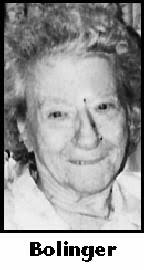 Carrie Bolinger Obituary (2003)