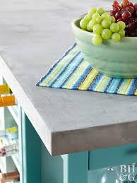 We have two children and are concerned about the dust, especially since my wife wants soapstone blue countertops with the more toxic blue pigments. Concrete Countertop Ideas Better Homes Gardens