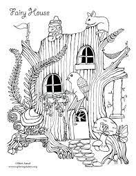 Having a tree house is something almost every child dreams of. Printable Fairy Tree House Coloring Pages