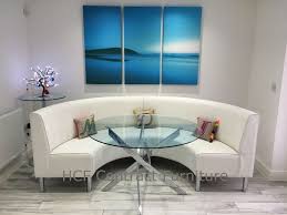 Customize seating at your restaurant with wall bench seating & banquettes! Round Booth And Banquette Seating Circular Or Curved