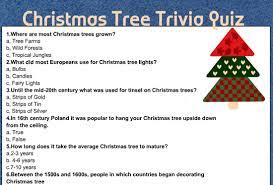 Did you know that each nation. Free Printable Christmas Tree Trivia Quiz