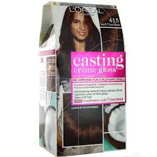 Sublimez votre chevelure, grâce à une couleur riche et une couverture toujours optimale ! L Oreal Coloration Casting Creme Gloss 415 Brun Chocolat