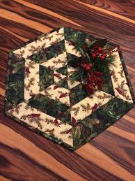 Rustic Christmas Quilted Centerpiece Table Topper Christmas Table Toppers Christmas Table Runner Quilted Table Runners Patterns