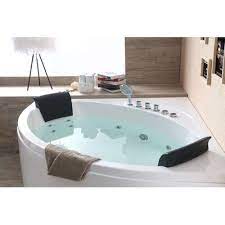 Whirlpool corner bath tub 150 x 150 cm , hot tub bath spa taps las vegas. Eago 59 X 59 Double Seat Corner Whirlpool Bathtub Whirlpool Bathtub Jetted Bath Tubs Whirlpool Bath
