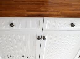 Melamine Cabinets W Molding Added And Beadboard Wall Paper Laminate Cabinets Diy Kitchen Cabinets Makeover Diy Kitchen Cabinets
