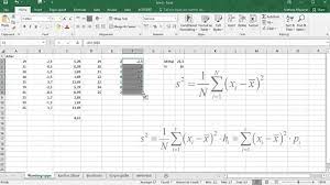 Berechnen der standardabweichung in excel (grundgesamtheit). Berechnung Der Standardabweichung Uber Die Haufigkeitsverteilung In Excel Youtube