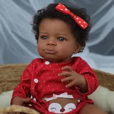 Muñeca Reborn Goaroy Lanny Black Girl De 50 Cm Con Ropa Y A