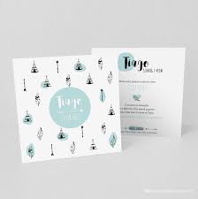 Faire Part De Naissance Ou Bapteme Petits Tipis Fleches Et Jolies Plumes Bleu Glace Et Noir Modele Tiago