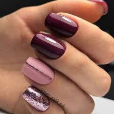 The material for nail design ideas for long nails does not cause allergic reactions, with the this is a very versatile material for nail design ideas for long nails. 56 Ideas Nails Fall Winter November Glitter Gel Nails Burgundy Nails Simple Nails