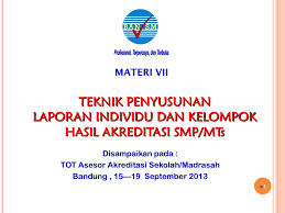 021 300 315 progdi : Laporan Individu Dan Kelompok Hasil Akreditasi Smp Mts Ppt Download