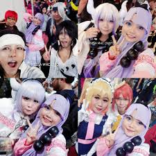 Let's come for throwback this festival! Miisa Hijab Cosplayer Kanna Kamui Black Ball Hair Accessories D I Y