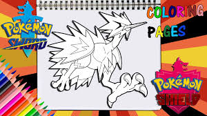 Took a lot longer to get done than i expected, but i think the extra effort with the details was worth it. Pokemon Sword And Shield Legendary Galarian Zapdos Coloring Page Pokemon Pokemon Fan Art Coloring Pages
