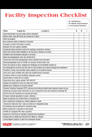 To complete the checklist, employee interviews and some records . Facility Inspection Checklist Safety And Compliance Checklist