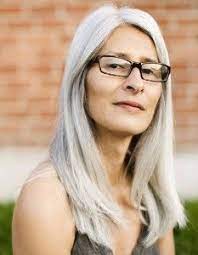 Long Hairstyles For Older Women With Glasses Grey Hair Causes Long Gray Hair Older Women Hairstyles