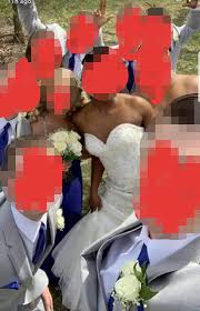 If it's clear that her wearing white wasn't in your plan, she'll be the one looking out of place, not you. Mother In Law Dragged For Wearing Bridal Gown To Son S Wedding