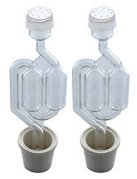 Twin Bubble Airlock And Carboy Bung Pack Of 2
