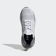 Black And Grey Ultra Boost 19 Shop Women S Ultraboost 19 Cloud White And Grey Colorway Grab The Latest White And Grey Colorway Of The Women S Ub19 R In 2020 Neutral Running Shoes Ultra Boost Shoes