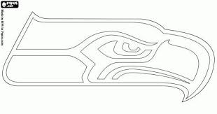 Seahawks Outline Seattle Seahawks Logo Seahawks Crafts Seahawks Colors