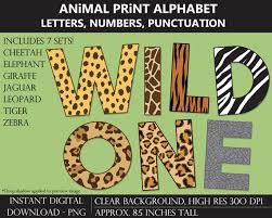large leopard print letters