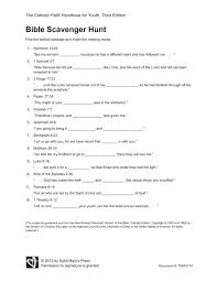 Handout Bible Scavenger Hunt Bible Study For Kids Catholic Bible Scripture Scavenger Hunt