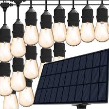 VIVII Solar String Lights, 44 Ft Solar String Light with 15 Waterproof LED  Bulbs - Heavy Duty Outdoor Lights for Garden, Yard, and Deck in Warm White  - Amazon.com