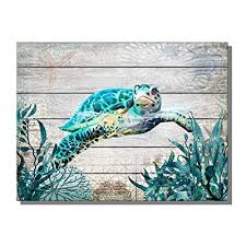 Maybe you would like to learn more about one of these? Buy Artzwpeng Sea Turtle Bathroom Decor Ocean Canvas Pictures Beach Theme Wall Art Coastal Artwork For Kid Girls Room Living Room Bedroom Home Office Sea Life Wall Decorations 16x12framed Online In Turkey B08jvhlyyq