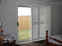 Plantation shutters are on the higher end of window treatments when it comes to cost which is why some people choose another. Bypass Plantation Shutters For Sliding Doors Sliding Doors